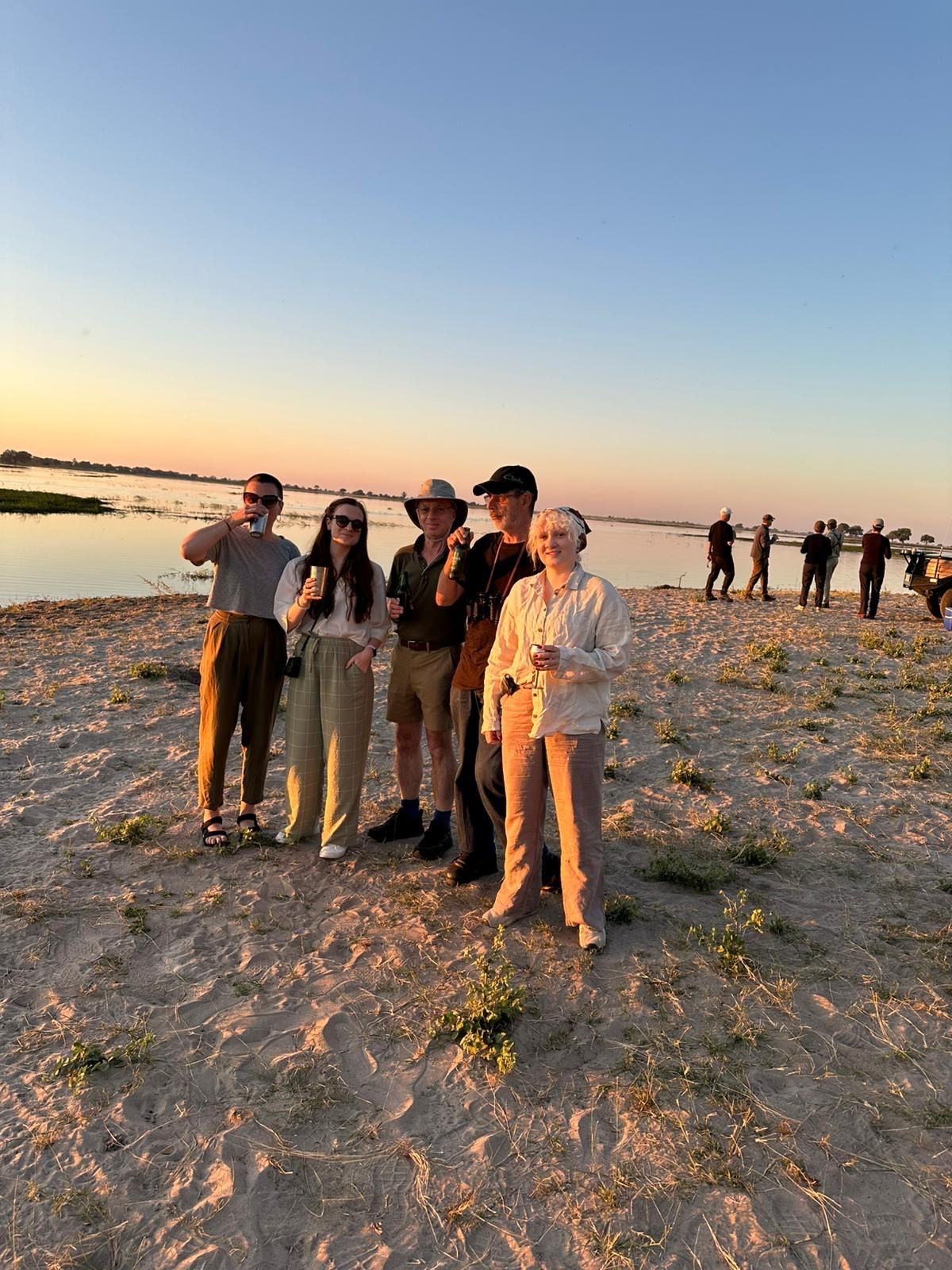 Cheeky sundowner by the Chobe River